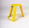 HoleMole Mole Stand with SpeedNut, positioned to center the rod and lock a Mole flat against the slab.