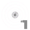 HoleMole #1 concrete core hole plug, 16-gauge galvanized steel with one-way flaps, sized for 2″–3″ cored holes.