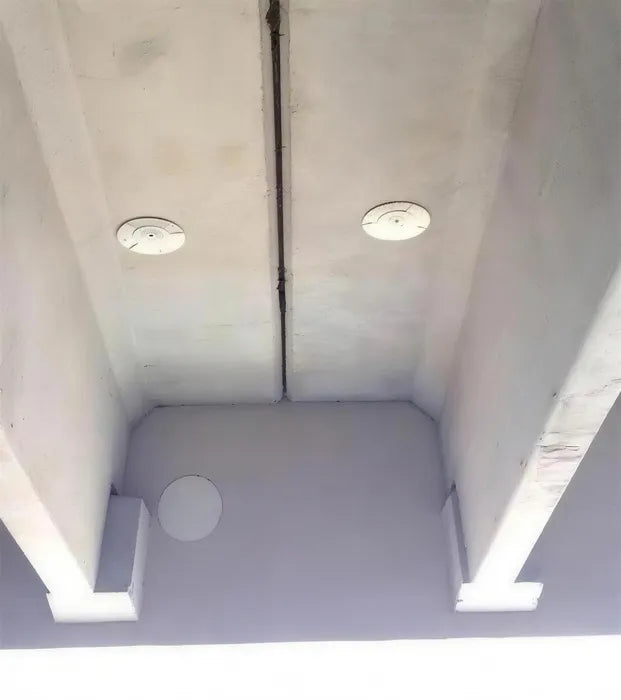 Mole installed, bottom view
